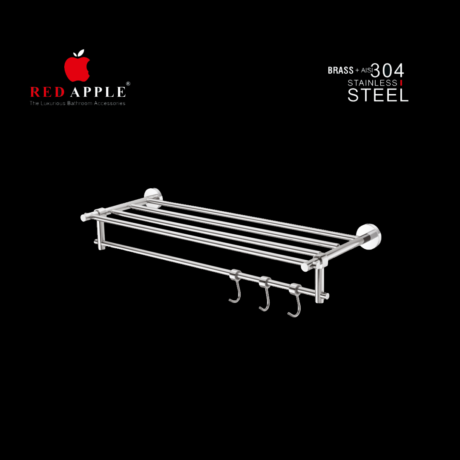 HUDSON SERIES Towel Rack with Rod 24'' by Red Apple®( SS 304 Range )